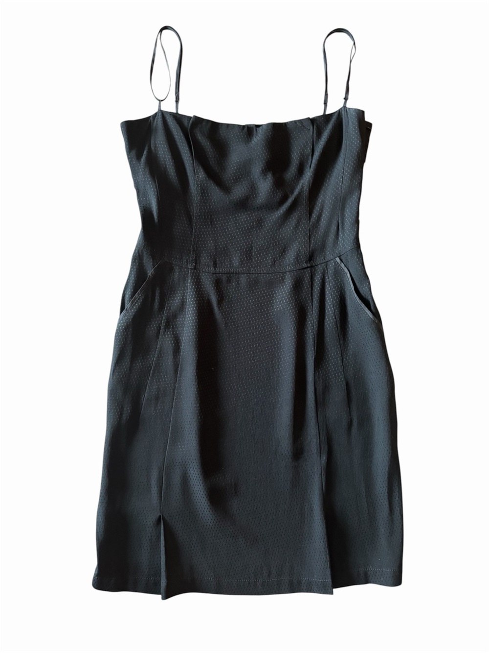 Vintage C’N’C Costume National Black Silk Blend Mini Dress Corset Bustier | US 6